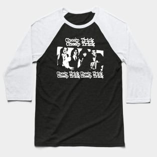 Distressed Cheap Tricks Retro 80s Style Baseball T-Shirt